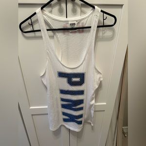 Victorias Secret Pink white Fourth of July Tank